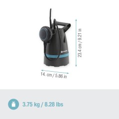 Gardena 8600 BASIC Submersible Pump 400 W - 8600 lt, 6 m | Powerful, Reliable, Perfect for Your Garden!